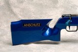 Anschutz 2007/2013 .22 LR 19 in. Heavy barrel Pearl Blue Stock w/box, papers - 2 of 19