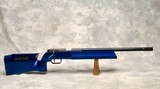 Anschutz 2007/2013 .22 LR 19 in. Heavy barrel Pearl Blue Stock w/box, papers - 1 of 19