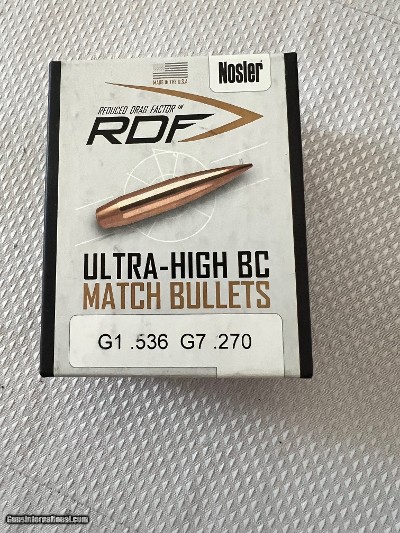 Nosler RDF Bullets