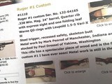 Ruger #1 One of 21 "The North Americans" in .338 Win Mag **MUST SEE PHOTOS** - 22 of 23