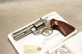 COLT PYTHON 4" 357 in Nickle 1980 production in Original box - 1 of 10