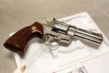 COLT PYTHON 4" 357 in Nickle 1980 production in Original box - 4 of 10