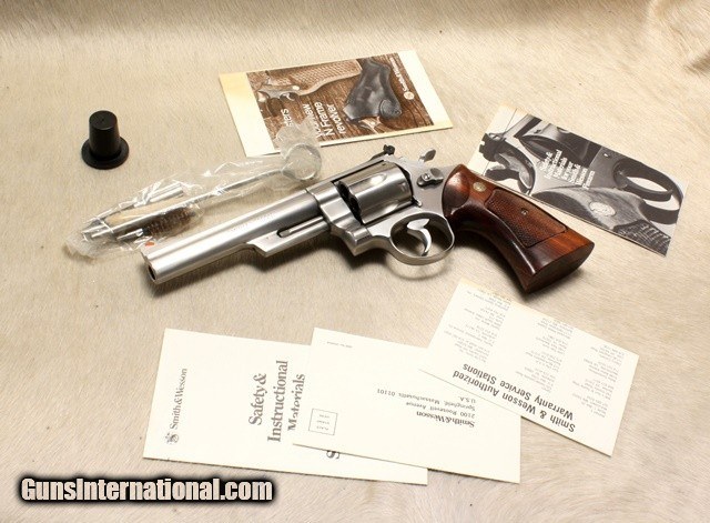 S&W 629-1 STAINLESS 44 MAG IN ORIGINAL SHIP BOX, PRESENTATION CASE IN ...