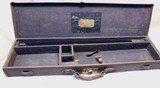 Early SXS makers shotgun case, Leather & wood - 1 of 6
