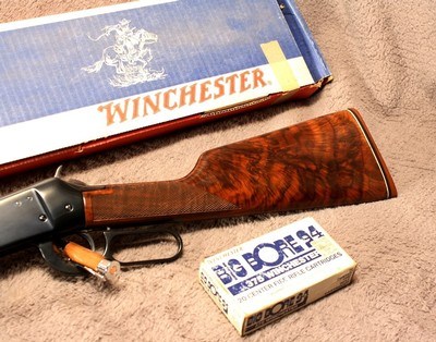 WINCHESTER BIG BORE 94 in .375 -MUST SEE WOOD, ORIGINAL BOX
