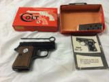 Colt Junior - As New - All Original -
With Box - Papers and Original Cleaning Tool
.25 ACP - 1 of 2
