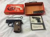 Colt Junior - As New - All Original -
With Box - Papers and Original Cleaning Tool
.25 ACP - 2 of 2