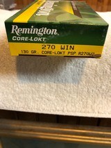 Remington 270 130 Grain Core Lokt -Packaged 20 Rounds per Box - 1 of 1