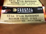 12 GA 2 3/4" Buckshot Federal Premium Tactical With Controled Expansion Wads - 2 of 2