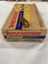 40 S&W Winchester Ranger 180 Gr. Law Enforcement SXT-Black Talon Replacement) - 1 of 1