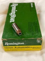 10 MM Remington Subsonic 180 Grain Jacked Hollow Point - 1 of 1