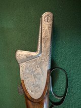 Cased 2 Barrel Beautifully Factory Engraved Trap Set - 32