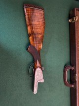 Cased 2 Barrel Beautifully Factory Engraved Trap Set - 32