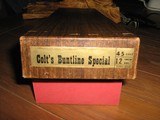 COLT SAA .45LC
BUNTLINE SPECIAL, UNFIRED IN THE ORIGINAL COLT BOX - 3 of 4