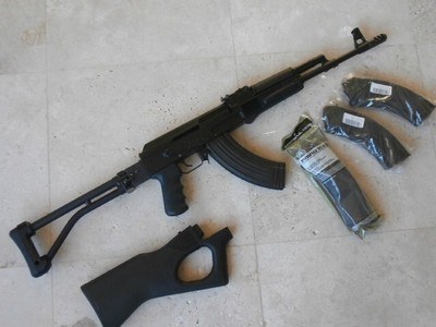 Arsenal
SLR-95, 7.62X39mm, Bulgarian
AK47,
Milled Receiver, Side Folding Stock, Excellent
Condition