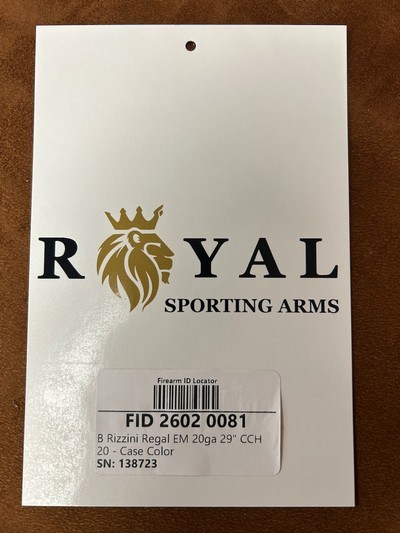 Rizzini Regal Royal Special 20GA 29" | 138723 - Image 13 of 15
