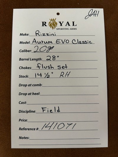 Rizzini Aurum EVO Classic 20GA 28" | 141071 - Image 13 of 16
