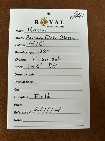 Rizzini Aurum EVO Classic .410 28" | 141114 - Image 13 of 16
