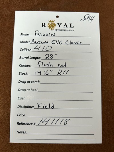 Rizzini Aurum EVO Classic .410 28" | 141118 - Image 13 of 16