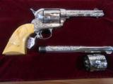 ULTRA RARE ENGRAVED COLT 44-.40 MADE 1883 RELIEF IVORY GRIPS W/DOCUMENTATION- EXTRAS - 1 of 16