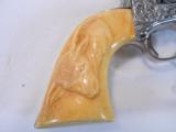 ULTRA RARE ENGRAVED COLT 44-.40 MADE 1883 RELIEF IVORY GRIPS W/DOCUMENTATION- EXTRAS - 4 of 16