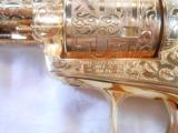 Engraved Gold Plated "Texas Cattleman Assn." CommemorativeColt Army SA 44-40 - 10 of 15