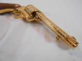 Engraved Gold Plated "Texas Cattleman Assn." CommemorativeColt Army SA 44-40 - 15 of 15