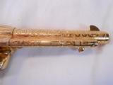 Engraved Gold Plated "Texas Cattleman Assn." CommemorativeColt Army SA 44-40 - 6 of 15