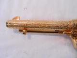 Engraved Gold Plated "Texas Cattleman Assn." CommemorativeColt Army SA 44-40 - 8 of 15