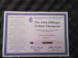 GOLD PLATED Auto Ordnance "JOHN DILLINGER Commemorative Thompson Unfired From AHF 1/500 - 3 of 15