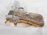 COLT NICKEL MK IV SERIES 70 GOVT MODEL .45 AUTO WITH 10K GOLD AND SILVER GRIPS - 10 of 12