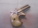  Remington Double Derringer
"DOUBLE ACE" .41 Rim fire Nickle Plated Pearl Grips - 2 of 14