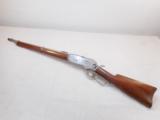 REAR WINCHESTER MODEL 1876 ((FACTORY NICKEL)) SADDLE RING CARBINE W/BAYONET-1885 - 2 of 15