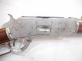 REAR WINCHESTER MODEL 1876 ((FACTORY NICKEL)) SADDLE RING CARBINE W/BAYONET-1885 - 5 of 15