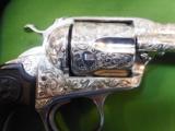 1904 HEAVILY ENGRAVED COLT BISLEY .45 CAL SINGLE ACTION WITH COLT LETTER - 8 of 15