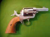 1980 COLT SHERIFF'S SAA 44-40/.44SPL 3" BARREL NICKEL FINISH WITH WALNUT DISPLAY CASE - 1 of 13