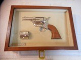 1980 COLT SHERIFF'S SAA 44-40/.44SPL 3" BARREL NICKEL FINISH WITH WALNUT DISPLAY CASE - 8 of 13