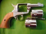 1980 COLT SHERIFF'S SAA 44-40/.44SPL 3" BARREL NICKEL FINISH WITH WALNUT DISPLAY CASE - 9 of 13