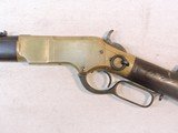 Winchester 1866 "Yellow Boy" 4th Model Saddle Ring Carbine .44 Henry Rimfire Lever Action Rifle Mfg: 1881. - 6 of 15