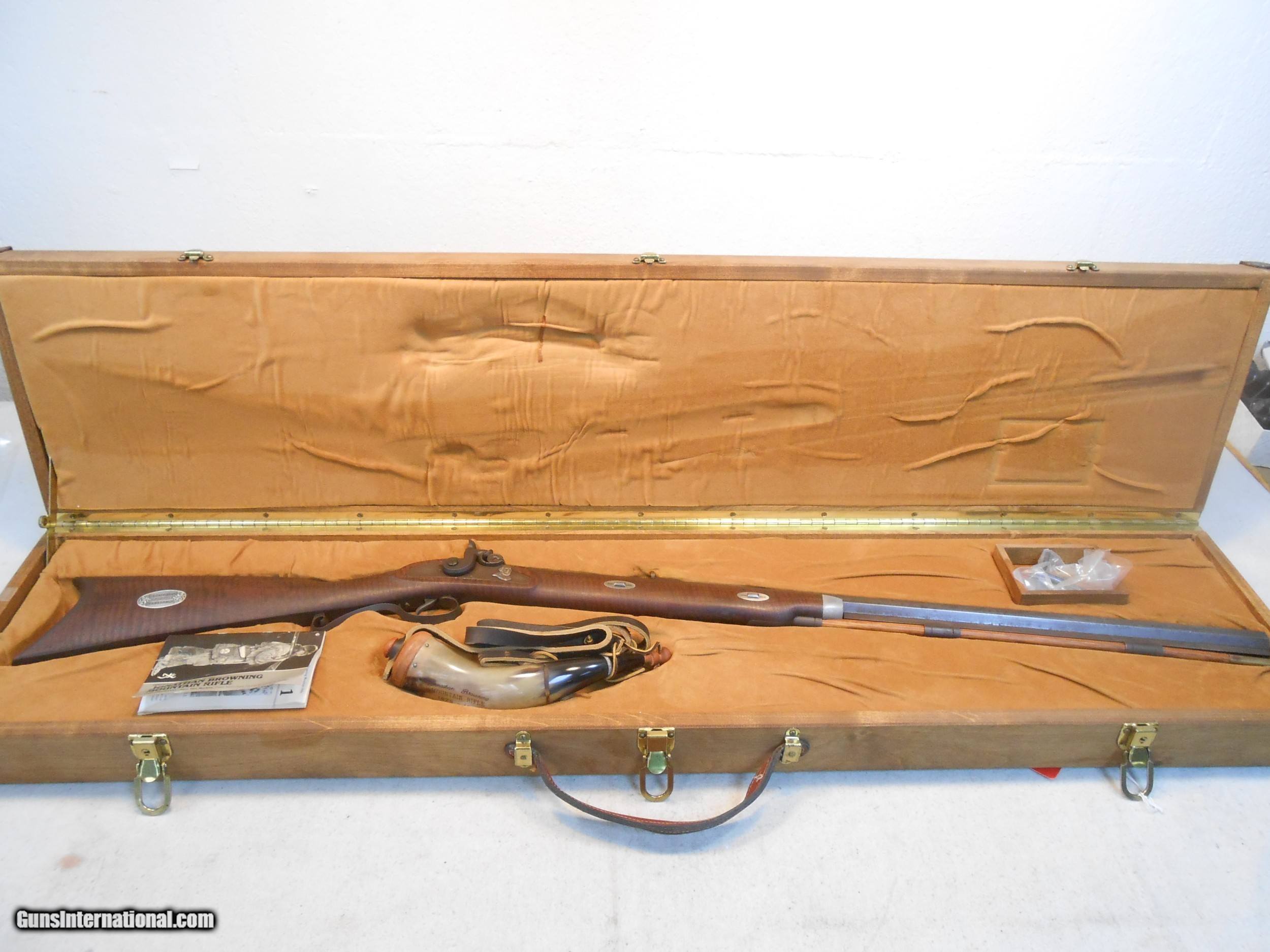 Browning Centennial 1878-1978 .50 Cal. Black Powder Mountain rifle is ...