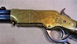 UBERTI ENGRAVED .44WCFREPRODUCTION 1860 HENRY LEVER RIFLE - 6 of 15