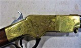 UBERTI ENGRAVED .44WCFREPRODUCTION 1860 HENRY LEVER RIFLE - 5 of 15