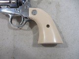 COLT 2ND GEN SAA ,.38SPL, 4 3/4" BARREL, NICKEL FINISH, FAUX IVORY GRIPS MFG:1958 - 8 of 15