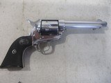 COLT 2ND GEN SAA .38 SPL 5 1/2" NICKEL, RUBBER GRIPS, MFG: 1957 - 1 of 13