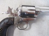 COLT 1ST GEN SAA .45 LC 4 3/4" NICKEL, RUBBER GRIPS, 1912-EXCELLENT - 6 of 14