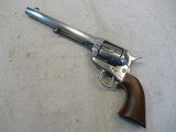 THREE DIGIT COLT CAVALRY MODEL 1ST GEN SAA .45LC NICKEL 7 1/2" MFG: 1874  - 2 of 15