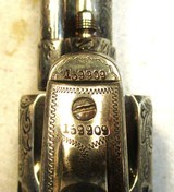 Antique Texas Shipped Factory Engraved Nickel S.A.A. .45LC Revolver5 1/2