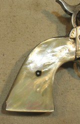 Antique Colt Factory Engraved Black Powder Frame Frontier Six Shooter S.A.A, .44-404 3/4