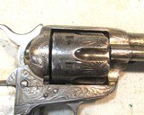 Antique Colt Factory Engraved Black Powder Frame Frontier Six Shooter S.A.A, .44-404 3/4