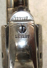 Antique Colt Factory Engraved Black Powder Frame Frontier Six Shooter S.A.A, .44-404 3/4